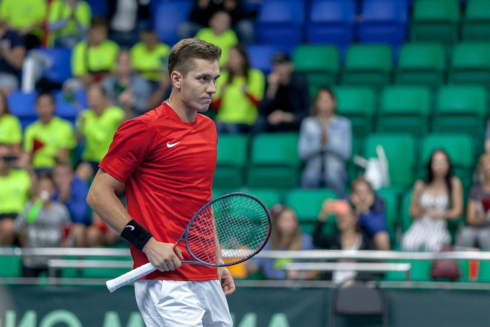 Теннисист из Беларуси Егор Герасимов закончил выступление на турнире в Санкт-Петербурге после поражения в 1/16 финала.