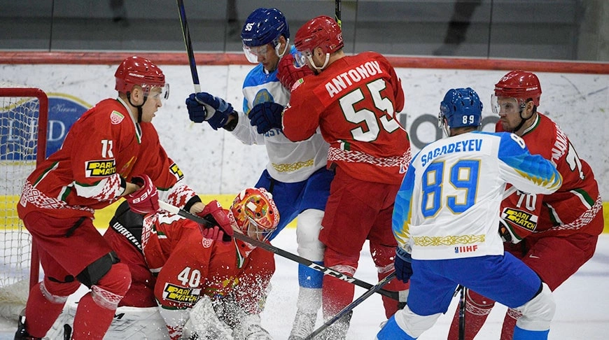 Хоккеисты сборной Беларуси проиграли команде Казахстана в товарищеском матче