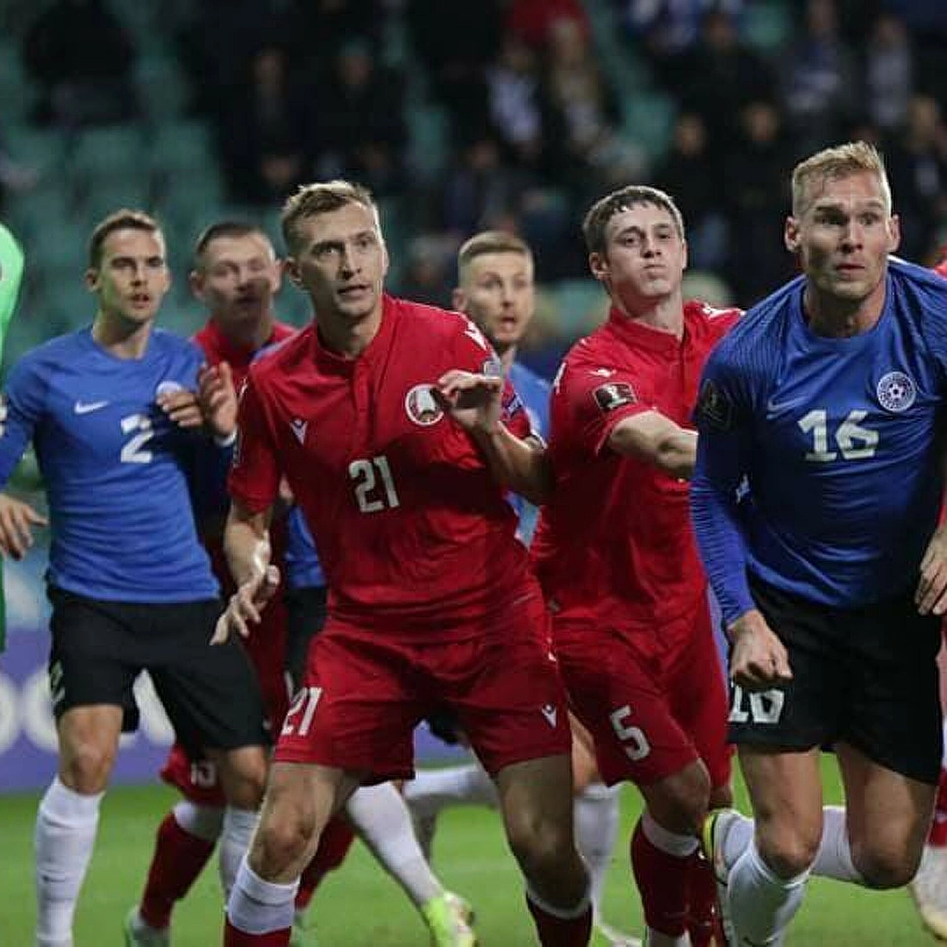 Сборная Беларуси проиграла команде Эстонии в отборочном матче к ЧМ-2022