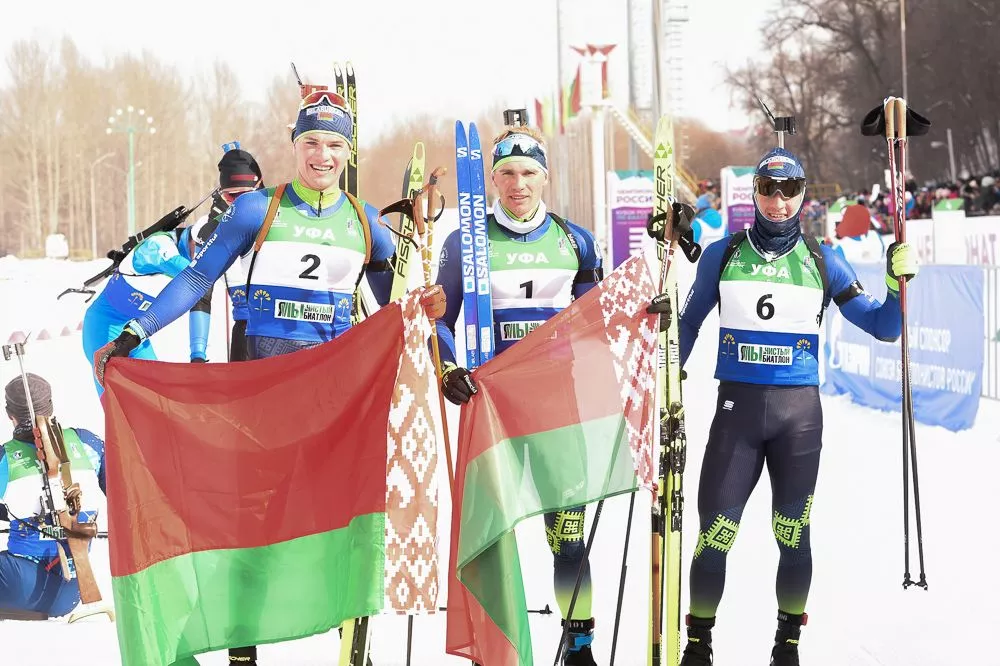 Белорусы заняли весь пьедестал в пасьюте на Кубке Союза биатлонистов России