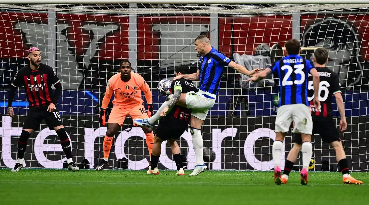 «Интер» обыграл «Милан» в первом матче 1/2 финала Лиги чемпионов